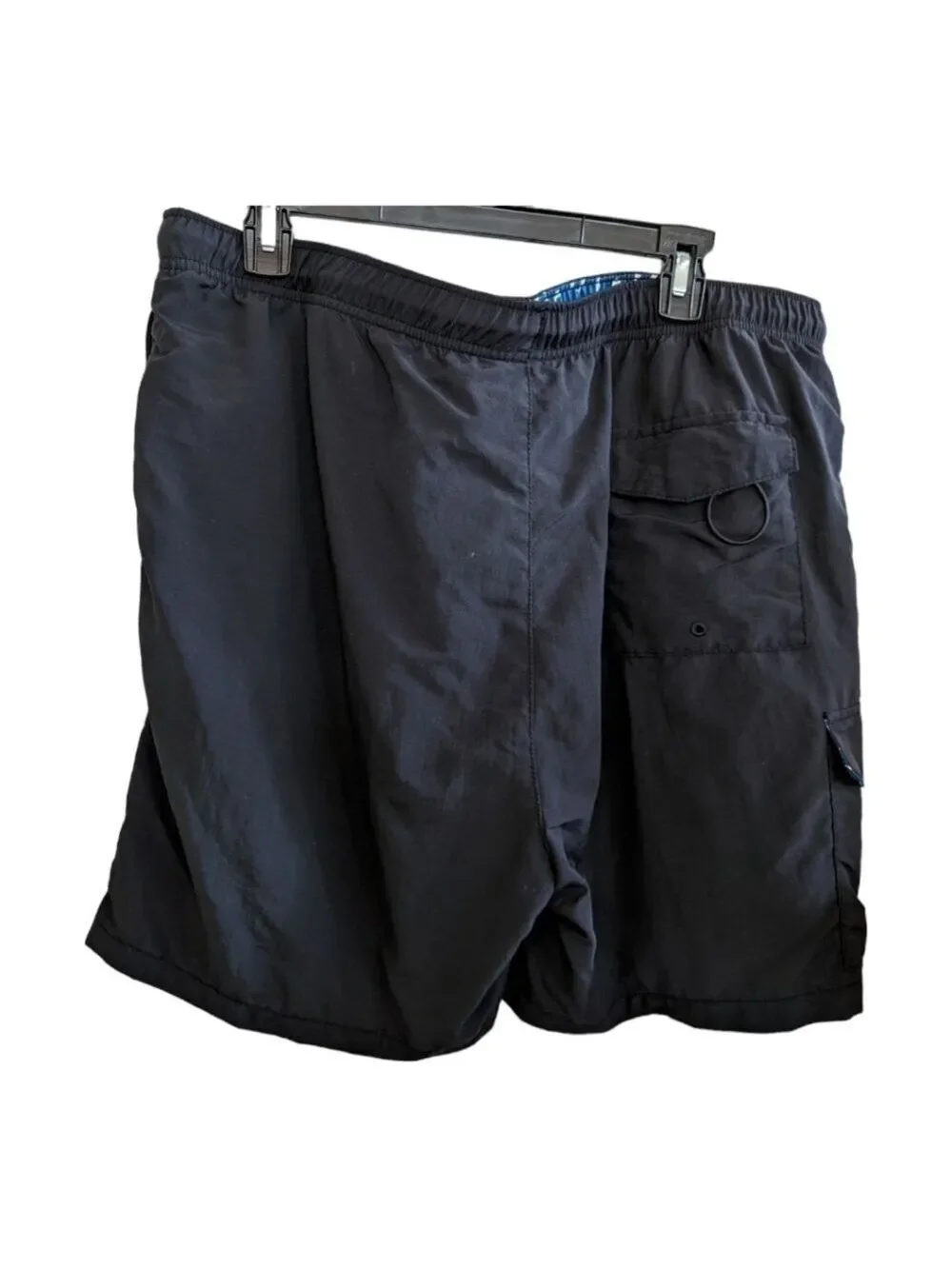 Tommy Bahama Black Cargo Swim Trunks Shorts 6